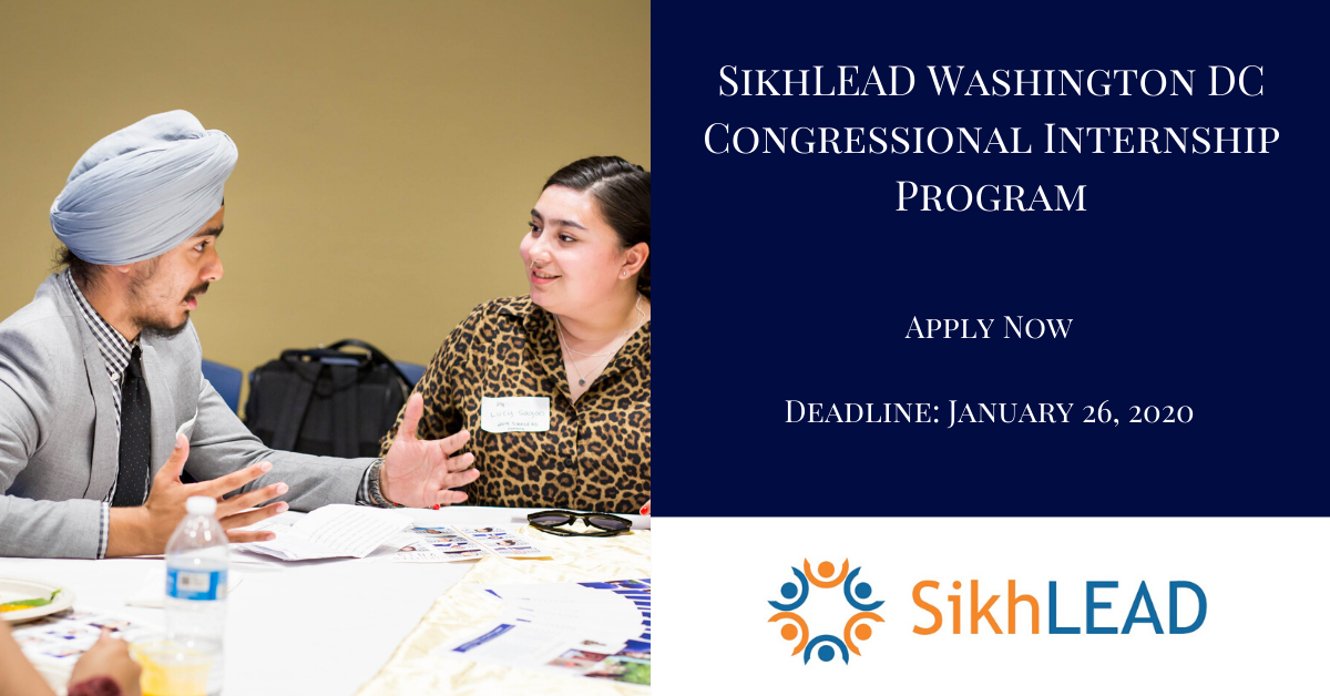 THREE DAYS Left to Apply for SikhLEAD Washington DC Congressional